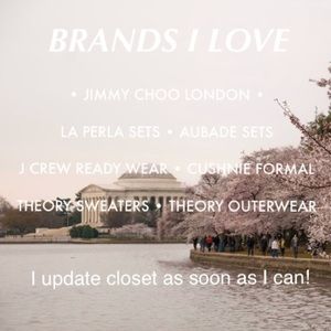 Brands I love and will add to closet